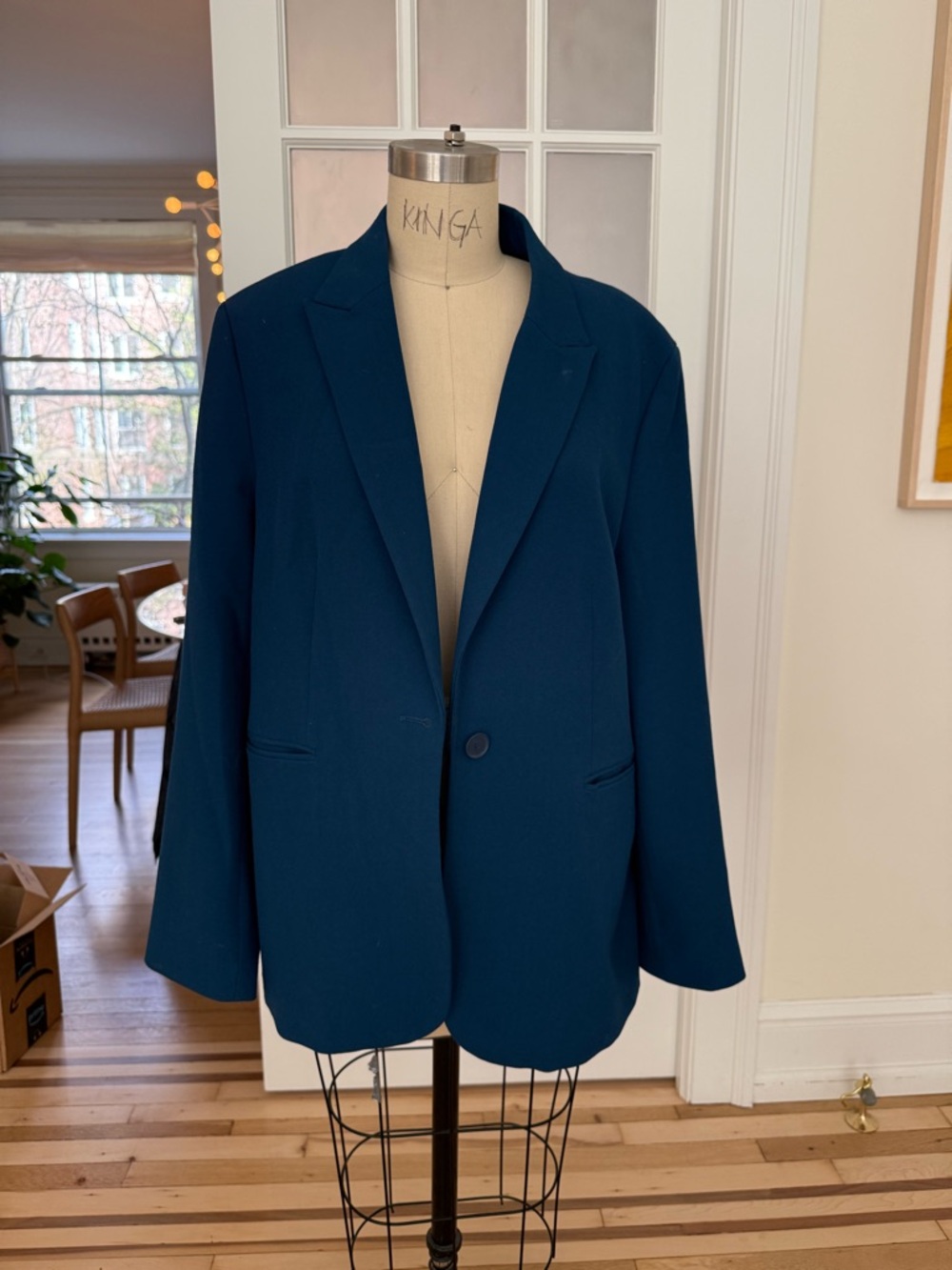 Zara Teal Blue Blazer